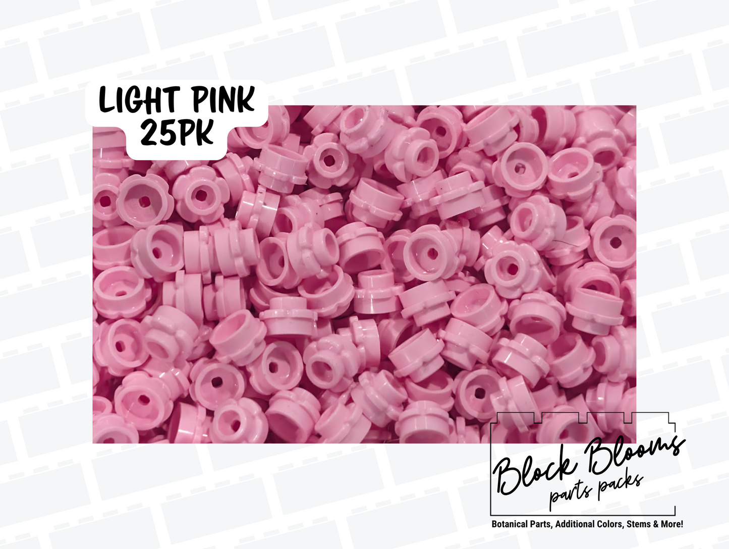 LEGO® 25pk - Light Pink 1x1 Flowers